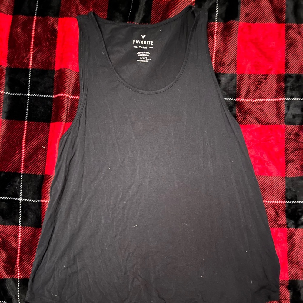 American Eagle Tank Top Size Large Black